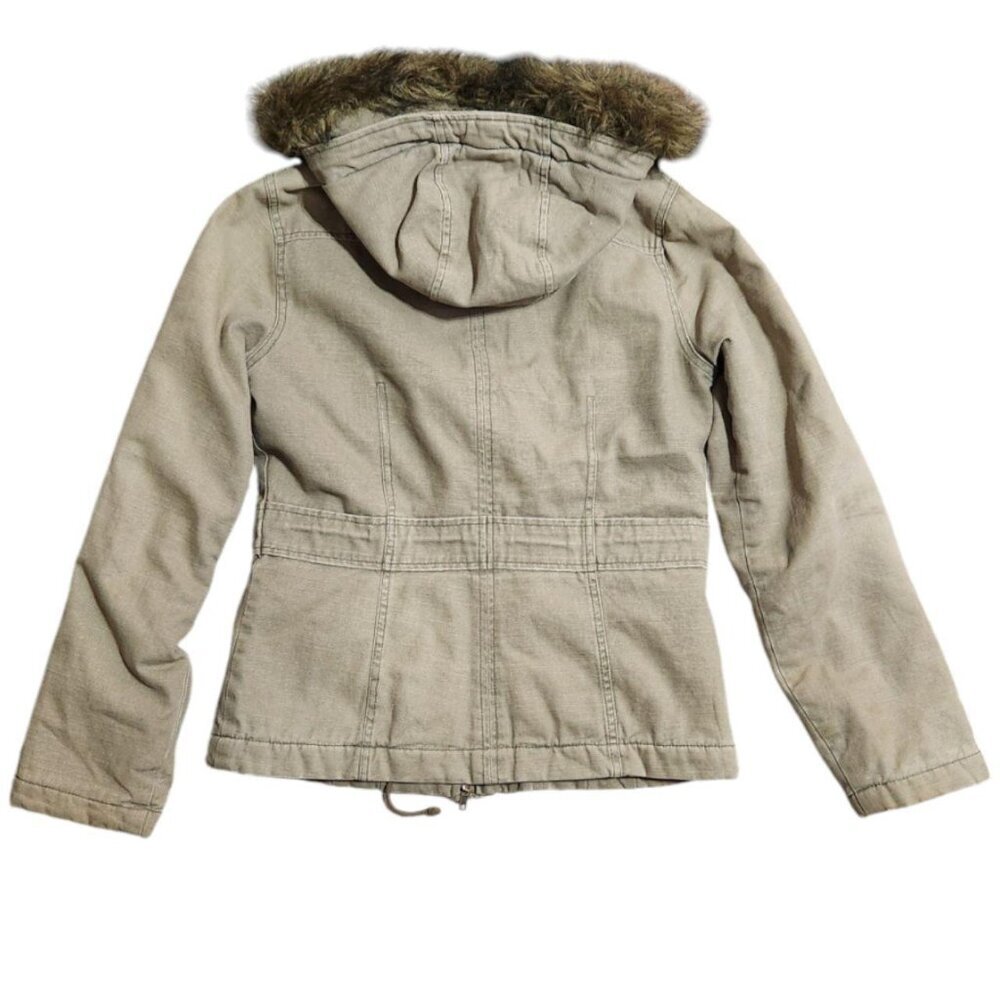 Abercrombie vintage quilted olive green jacket - Picture 6 of 7
